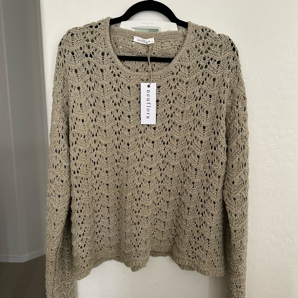 Boutique Taupe Knit Sweater